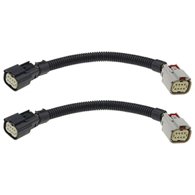 Abbildung von 2 Stück 8 Pins Rücklicht Selbsttrennender Kabelbaum 4388140 1940131 1831334 Kompatibel mit Ford Transit Mk6/Mk7/Mk8 Kabelbaumstecker