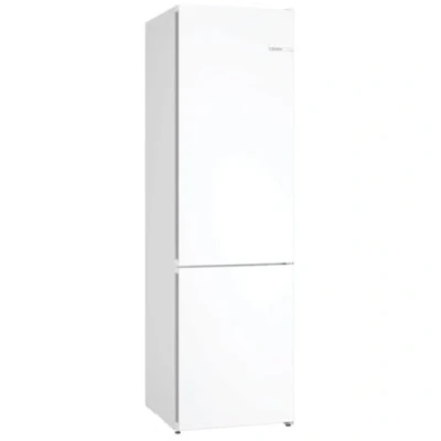 Abbildung von Bosch KGN392WCF Serie 4 Kühl Gefrier Kombination, 203 x 60 cm, 260 L Kühlen + 103 Gefrieren, VitaFresh XXL längere Frische, NoFrost nie wieder abtauen, LED Beleuchtung gleichmäßige Ausleuchtung