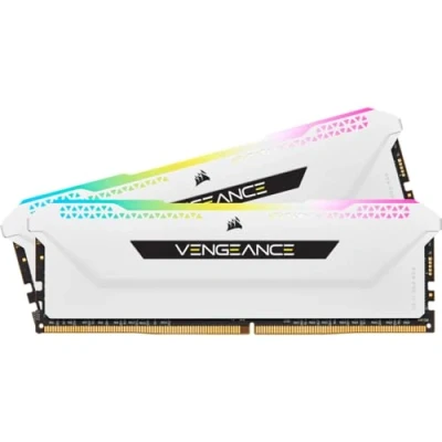 Abbildung von Corsair VENGEANCE RGB PRO SL 32GB (2x16GB) DDR4 3200 (PC4 25600) C16 1.35V Desktop Memory Weiß