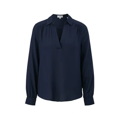 Abbildung von s.Oliver MIT Vausschnitt Bluse, Damen, Größe: 38, Navy