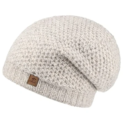 Abbildung von CHILLOUTS Damen Nele Longbeanie, 32 Natural White, Einheitsgröße EU