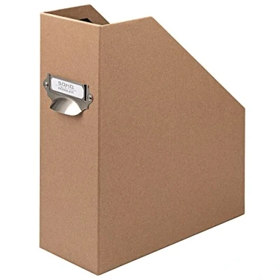 Abbildung von Rössler Papier 1318452621 S.O.H.O. Stehsammler für DIN A4, mit Griff und beschriftbarem Einsteckschild, 11,5 x 26 31,5 cm, Kraft, 1 Stück