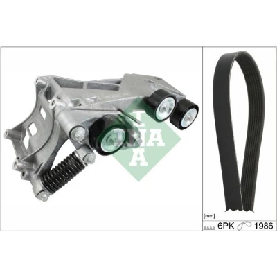Abbildung von INA 529 0233 10 Keilrippenriemensatz Generatorfreilauf prüfen und ggf. erneuern MERCEDES BENZ: B Class, A Class