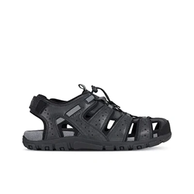 Abbildung von Geox Herren UOMO SANDAL STRADA B, Schwarz (Black C9999), 46 EU