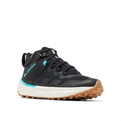 Abbildung von Columbia Damen Facet 75 Mid Outdry wasserdichte Wanderstiefel, Schwarz (Black x Bright Aqua), 38.5 EU
