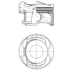Abbildung von KOLBENSCHMIDT 40883600 Kolben 79,015 FORD: FOCUS 3, 3 Turnier