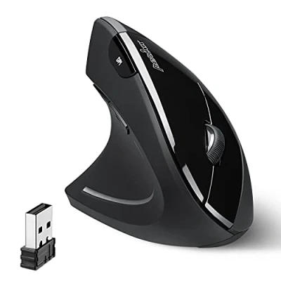 Abbildung von Perixx PERIMICE 713 Ergonomische Linkshänder Maus Vertikales Design 2,4GHz 800/1200/1600 DPI