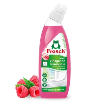 Abbildung von Frosch Gel WC Ecológico, Limpiador de Cal y Residuos Para Inodoro, Higienizante con Vinagre Frambuesa 750 ml