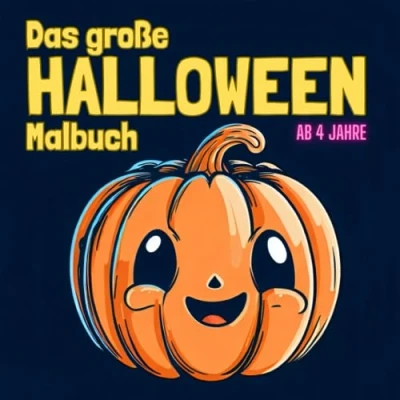 Abbildung von Das große Halloween Malbuch für Kinder ab 4 Jahren Ausmalbuch Jungen &amp; Mädchen mit Fantasie Motiven: Kindergerechtes gruseliges Malabenteuer ... Hexen, Monstern und Ausmal Spaß