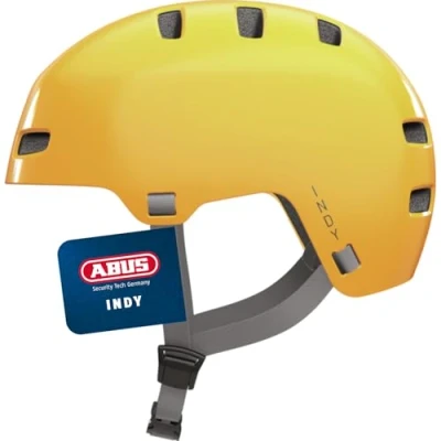 Abbildung von ABUS Fahrradhelm INDY Dirt Helm für Dirt, Skate, Slope und MTB mit optimierter Stoßdämpfung Jugendliche Erwachsene Größe L, Gelb