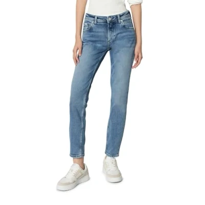 Abbildung von Marc O&#039;Polo Denim Regular Waist Slim LEG Cropped Length Jeans Fit, Damen, Größe: 27x32, Multi vintage blue