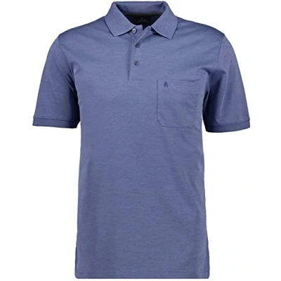 Abbildung von Ragman Herren Kurzarm Softknit Poloshirt ,Gr: M ,Farbe: Türkisblau