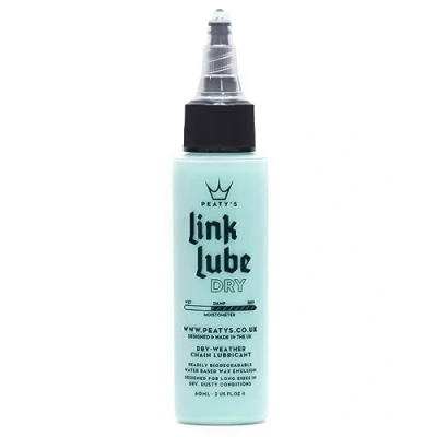 Abbildung von Peaty&#039;s Unisex 60ml Dry Weather Bike Chain Lubricant Link Lube Trockenschmiermittel für Fahrradketten, 60 ml, Blau
