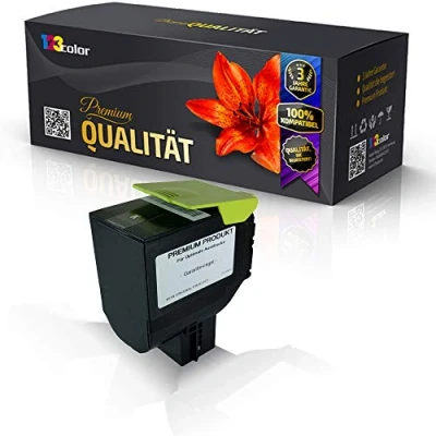 Abbildung von 123Color Tonerkartusche kompatibel mit Lexmark CS310 DN CS310n CS410 CS410dtn CS410n CS510de CS510dte 70C2HK0 Schwarz