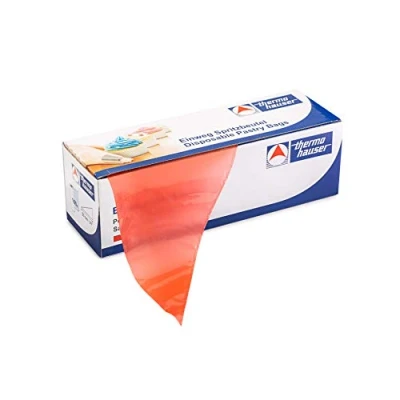 Abbildung von thermohauser Einweg Spritzbeutel (Kunststoff PE), Maximum Grip, rot, 100 Stück, 53,0x27,5x0,0075 cm