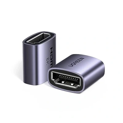 Abbildung von UGREEN 10K 8K HDMI Kupplung 2 Stück 2.1 Buchse auf Adapter 48 Gbps 60Hz, 4K120Hz 3D ARC kompatibel mit PS5 TV DVD Soundbar Xbox Monitor usw.