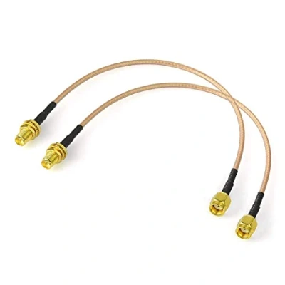 Abbildung von BINGFU RP SMA Stecker auf Buchse Kabel 30cm RG316 WiFi Antennenverlängerungs Koaxialkabel (2 Stück) für Drahtlose Mini PCI Express PCIE Netzwerkkarten Adapter Router Gateway