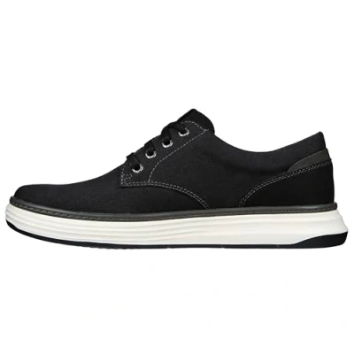 Abbildung von Skechers Herren Moreno Canvas Oxford Schuh, schwarz, 43 EU