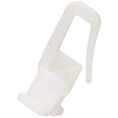Abbildung von GARDINIA Duo X Gleiter Für Vorhangschienen und Gardinenstangen mit Innenlauf, 4 mm 6 Laufkanal, Drehbarer Kopf, Stabil, 25 Stück, Kunststoff, Weiß