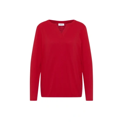 Abbildung von Cecil Langarmshirt, Damen, Größe: Large, Rot