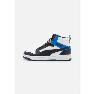 Abbildung von Puma Rebound V6 Unisex Sneaker high, Größe: 37.5, Black/white/team royal Hochwertiges lederimitat