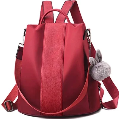 Abbildung von CHARMORE Damen Rucksack Wasserdichte Nylon Schultaschen Anti Diebstahl Tagesrucksack Schultertaschen