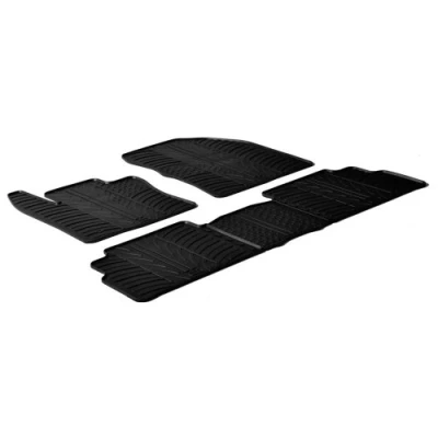 Abbildung von Gledring 0264 Fußmattensatz Gummi vorne und hinten 5 schwarz 750mm 550mm