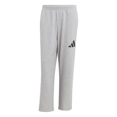 Abbildung von adidas Herren Essentials Wide Leg Three BAR Pant, Medium Grey Heather/Black, M
