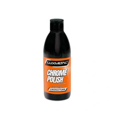 Abbildung von Lux Metal Chrompolitur Politur für Chrom, 250 g. Schleifpolierpaste Chrom entfernt Kratzer Verunreinigungen Oxid Rost poliert reinigt ohne die Karosserie von Autos Motorrädern Booten zerkratzen