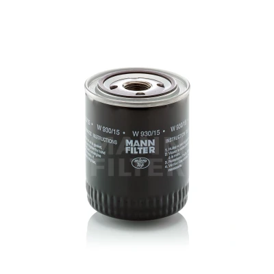 Abbildung von MANN FILTER W 930/15 Ölfilter 1 12 UNF Anschraubfilter