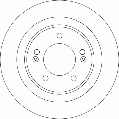 Abbildung von TRW DF6599 Bremsscheibe 284 10 5 114,3 voll lackiert KIA: cee‘d II Hatchback, Sportswagon, Pro HYUNDAI: i30 Estate