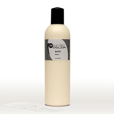 Abbildung von Senjo Color Basic Bodypainting Farben I Kosmetische Körperfarbe wasserlöslich Liquid für Airbrush und Pinsel 250ml Weiß