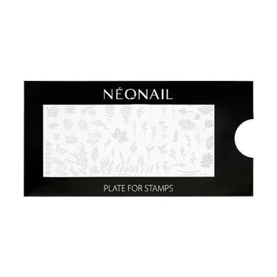 Abbildung von NEONAIL Stamping Plate 22 Platte Schablonen Nail Art Nageldesign Nagel Stempel Schablone French Nails Nagelkunst