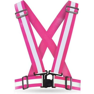 Abbildung von AVANA Reflektorweste Reflektierende Sicherheitsweste Einstellbar Warnweste Leicht Hohe Sichtbarkeit Joggen Fahrrad Laufen Motorrad für Erwachsene &amp; Jugendliche 2er Set (Pink)