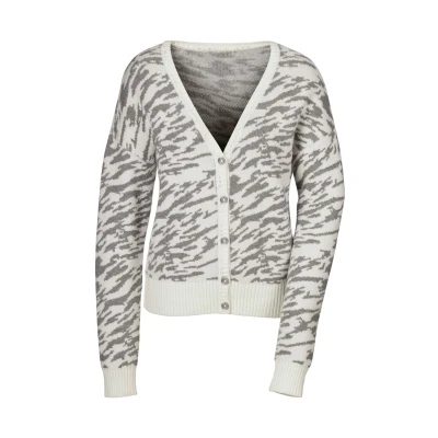 Abbildung von Madeleine Strickjacke Wool white stone gray melange, Damen, Größe: 34, melange