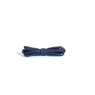 Abbildung von Kaps runde dünne Schnürsenkel, 2 mm breit, 100% Baumwolle, hochwertige Qualität für Freizeit und Modeschuhe 1x Paar (100 cm 5 to 7 Ösenpaare),Blau