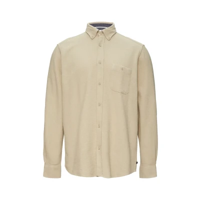 Abbildung von s.Oliver Regular FIT Buttondown Struktur Hemd, Herren, Größe: Medium, Beige
