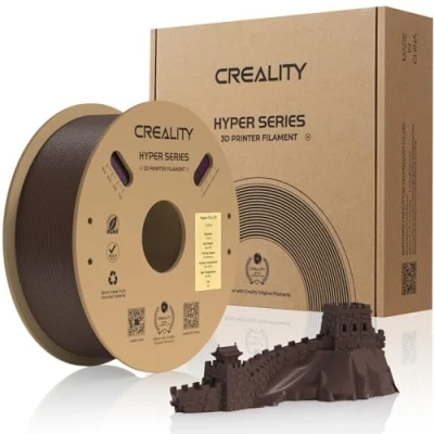 Abbildung von Creality Official Carbon Fibre Hyper PLA Filament, 3D Drucker Filament für Hochgeschwindigkeitsdruck, glatt, Maßgenauigkeit +/ 0.03mm, 2.2lbs/Spool