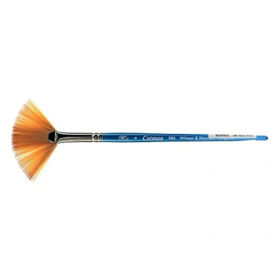 Abbildung von Winsor &amp; Newton 5388006 Cotman Aquarell Synthetikhaar Pinsel Serie 888 Fächerpinsel, kurzer Stiel mit exzellenter Sprungkraft, Farbtragekraft und Punktgenauigkeit Nr.6 65mm, 1 Stück (1er Pack)