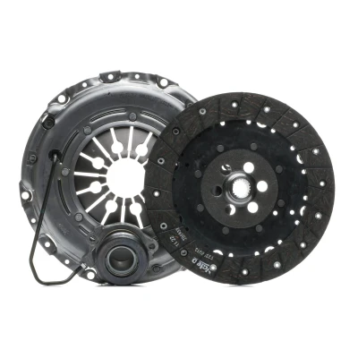 Abbildung von VALEO 834537 Kupplungssatz mit Kupplungsdruckplatte, Zentralausrücker Kupplungsscheibe, ohne Sensor 240 OPEL: Meriva A, Astra H Hatchback