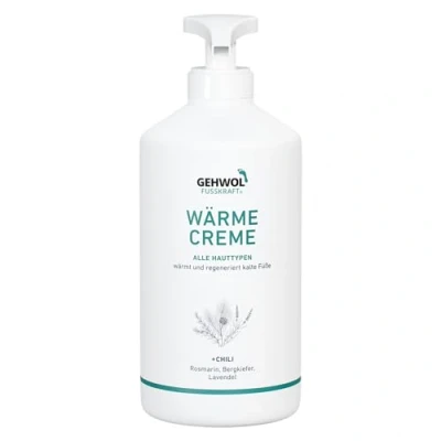 Abbildung von GEHWOL Fusskraft Rot, trockene Haut, Fußcreme, wärmend, 500 ml mit Spender