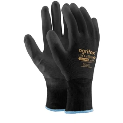 Abbildung von Ogrifox OX Poliur_Bb9 Schutzhandschuhe, OX.12.442 Poliur, Schwarz Schwarz, 9 Größe, 12 Paar