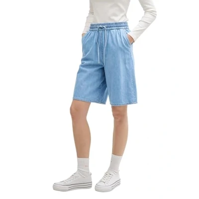 Abbildung von TOM Tailor denim Bermuda Jeans Shorts, Damen, Größe: XS, Used bleached blue