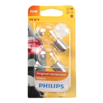 Abbildung von PHILIPS 12498B2 Glühlampe, Blinkleuchte 12 21 P21W, Kugellampe AUDI: A6 C7 Avant, A4 B8 C6 VOLKSWAGEN: Polo III Hatchback