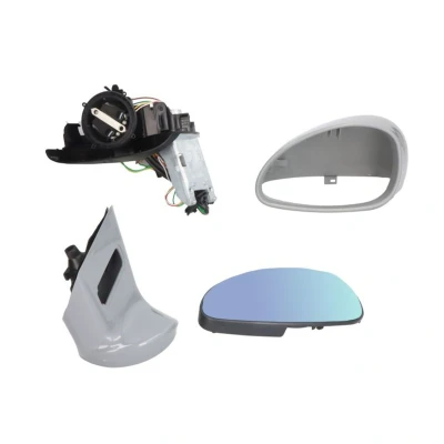 Abbildung von Außenspiegel Alkar 6139855 links grundiert elektrisch beheizbar, blau getönt, konvex CITROËN: C4 I Hatchback