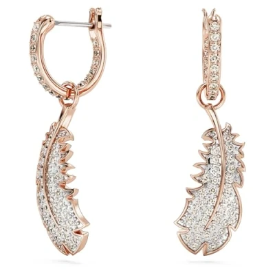 Abbildung von Swarovski NICE Pierced Earrings HOOP Ohrringe Rose goldcoloured, Damen, Größe: One Size, gold coloured