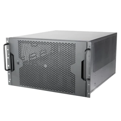 Abbildung von SilverStone Technology RM600, 6HE Rackmount Gehäuse mit Dual Netzteil Kompatibilität und der Unterstützung von DREI 360 mm Kühlkörpern, SST RM600