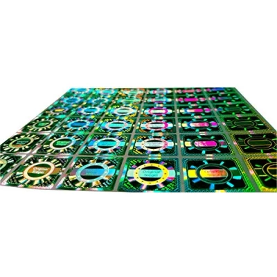 Abbildung von 500 Stk 3D Hologramm Original Siegel 25mm Sicherheitssiegel, Qualitätssiegel, Garantiesiegel, selbstklebendes Etikett, Siegeletiketten, Papiersiegel, Antifake