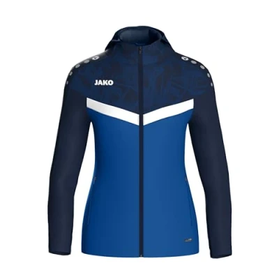 Abbildung von JAKO ICONIC Kapuzenjacke Zipper Hoodie Kinder Unisex, Bequeme Sweatjacke mit Keep Dry Funktion aus 100% recyceltem Polyester