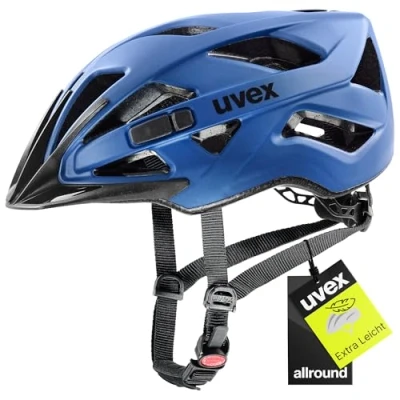 Abbildung von uvex touring cc leichter Allround Helm für Damen und Herren individuelle Größenanpassung erweiterbar mit LED Licht blue matt 56 60 cm